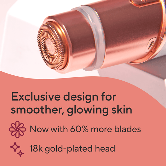 Flawless Facial Hair Removal for Women, Ladies Face Shaver for Upper Lip Chin and Peach Fuzz with Rechargeable USB