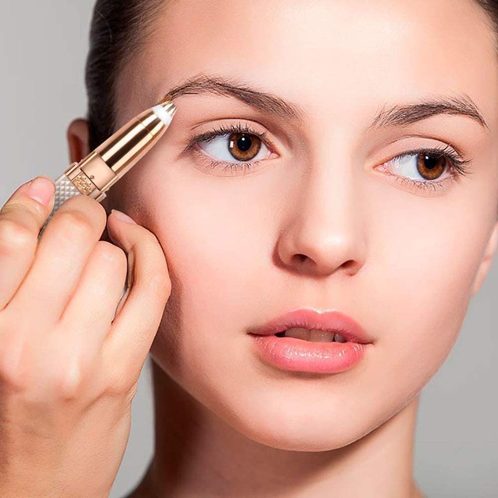 Flawless 2 in 1 Electric Eyebrow Trimmer and Shaver, Rechargeable Hair Remover for All Parts