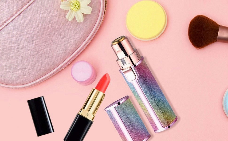 Flawless 2 in 1 Electric Eyebrow Trimmer and Shaver, Rechargeable Hair Remover for All Parts