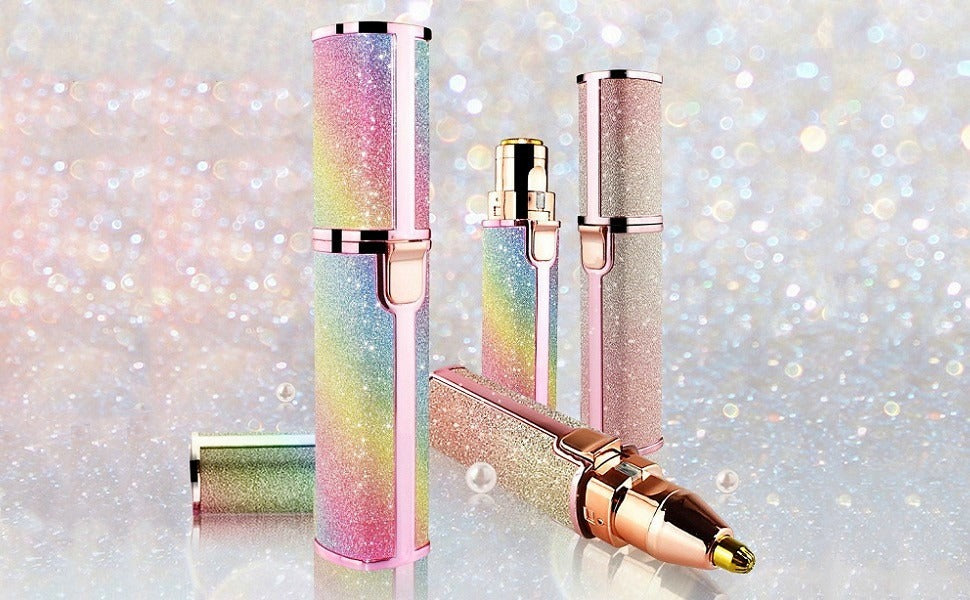 Flawless 2 in 1 Electric Eyebrow Trimmer and Shaver, Rechargeable Hair Remover for All Parts