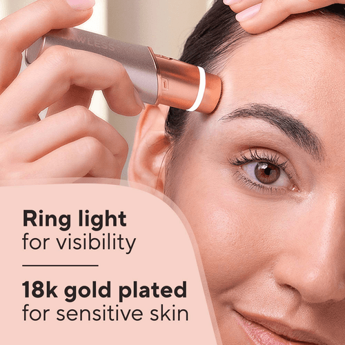 Flawless Facial Hair Removal for Women, Ladies Face Shaver for Upper Lip Chin and Peach Fuzz with Rechargeable USB