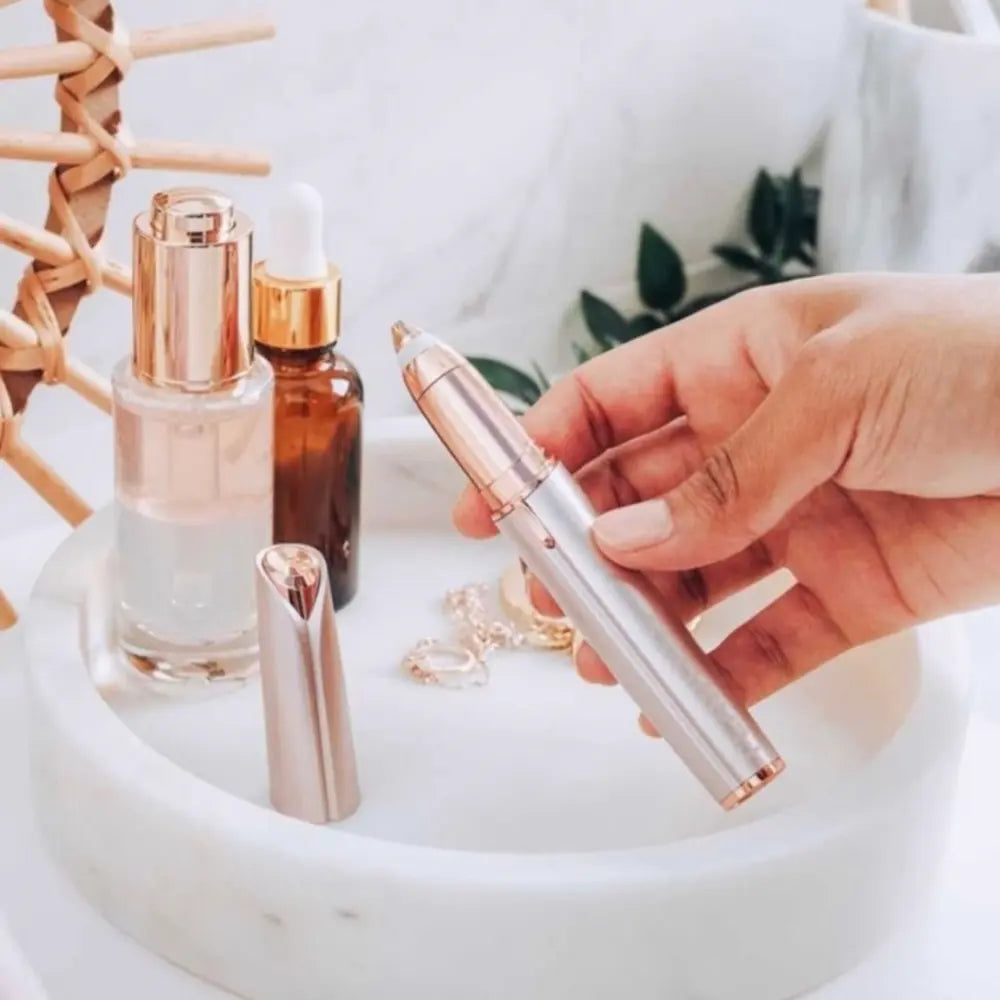 Flawless Rechargeable Eyebrow Trimmer for Women with LED Light