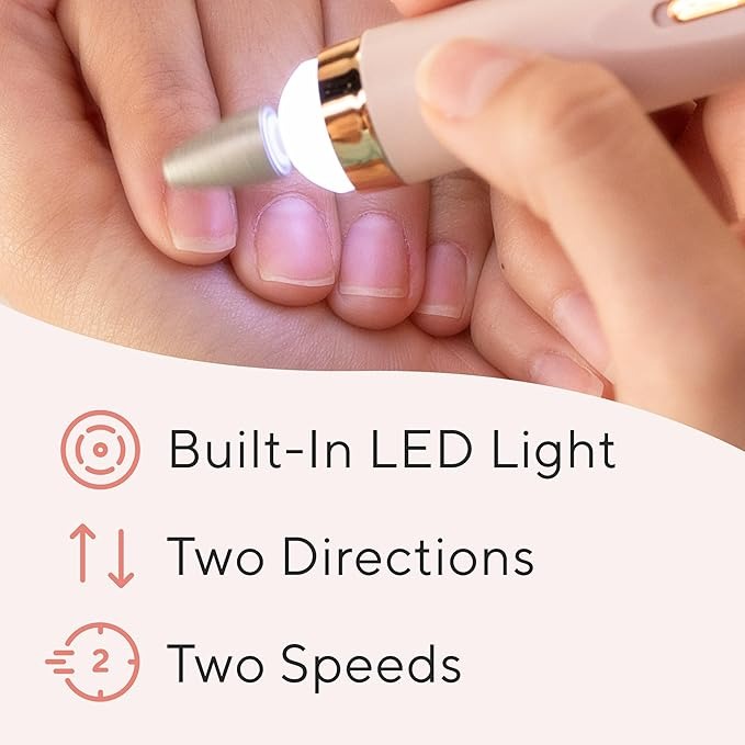 Flawless Salon Nails Kit, Electronic Nail File and Full Manicure and Pedicure Tool