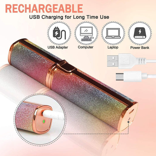 Flawless 2 in 1 Electric Eyebrow Trimmer and Shaver, Rechargeable Hair Remover for All Parts