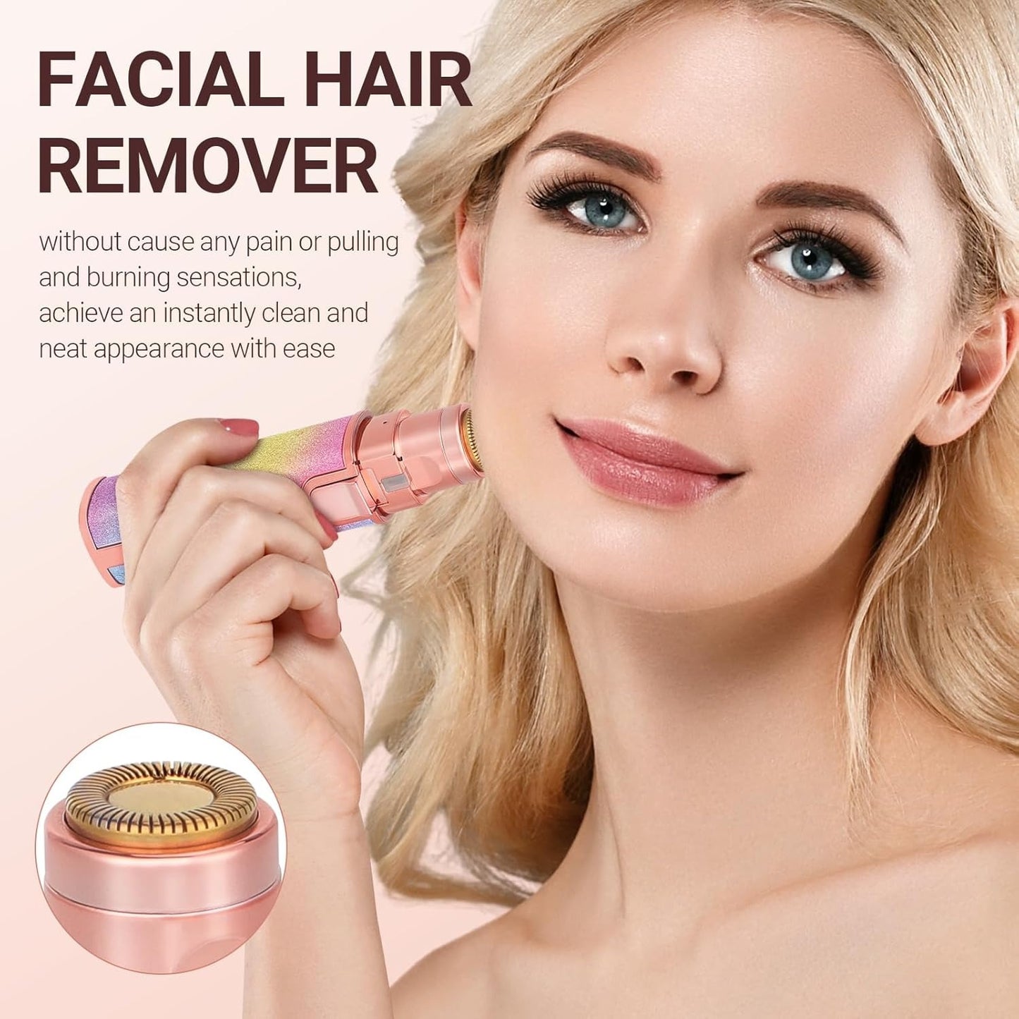 Flawless 2 in 1 Electric Eyebrow Trimmer and Shaver, Rechargeable Hair Remover for All Parts