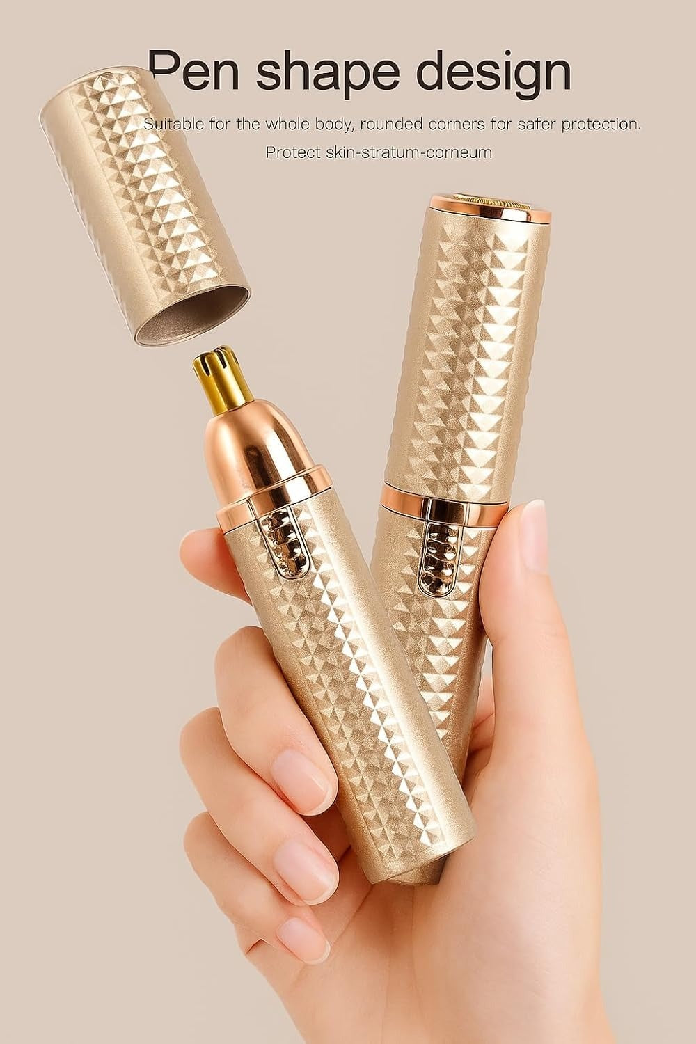 Flawless Eyebrow Trimmer for Women 3 in 1 Rechargeable Facial Hair Remover with Replaceable Heads